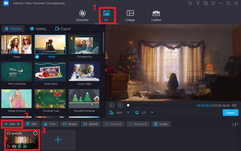 MV 用動画を追加