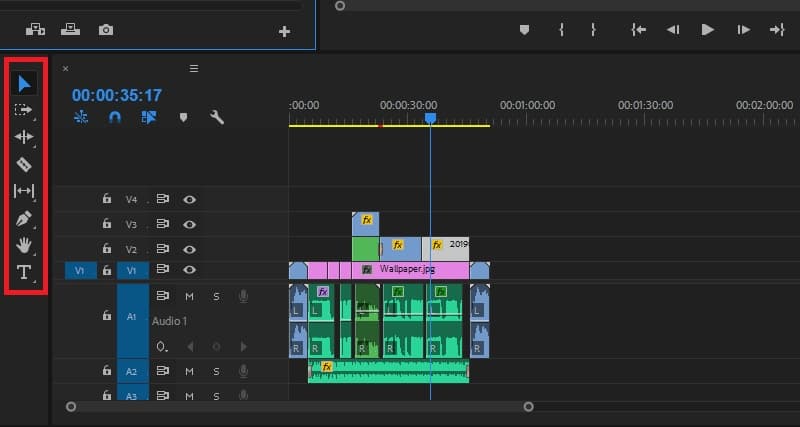 Adobe Premiere Pro インターフェース