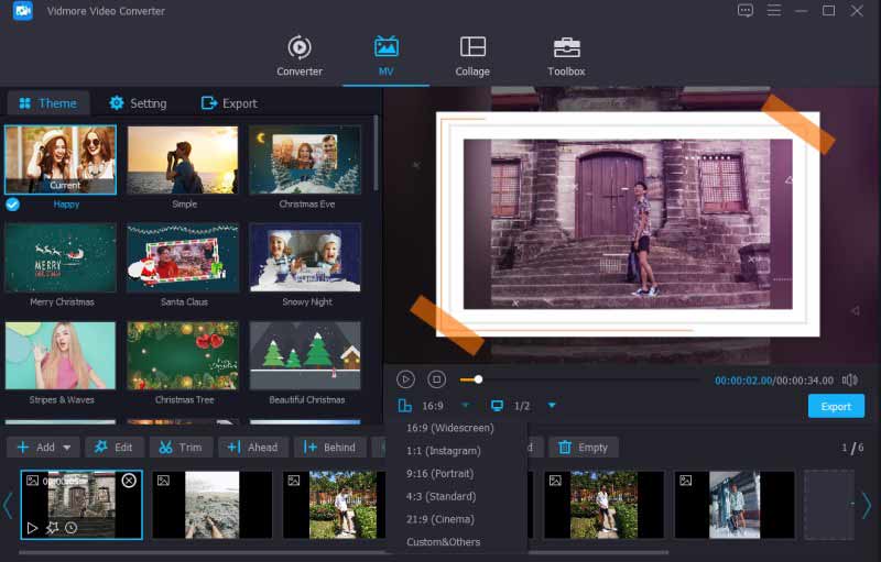 MVでムービーを編集