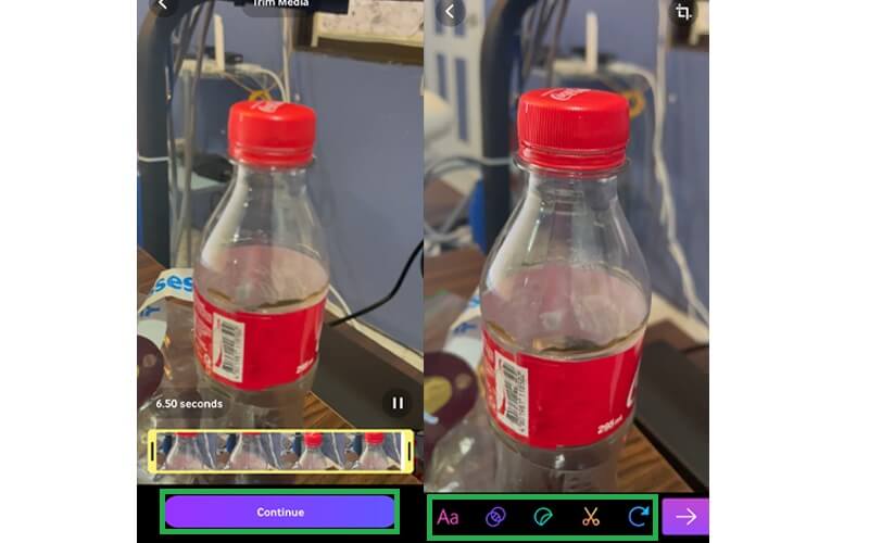 Giphy GIFを続行して編集