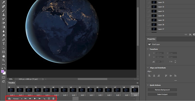 Photoshop GIF を編集