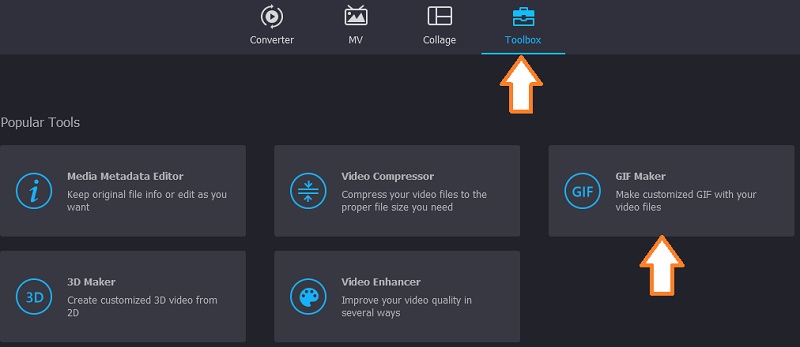 Vidmore VC GIF メーカーにアクセス 