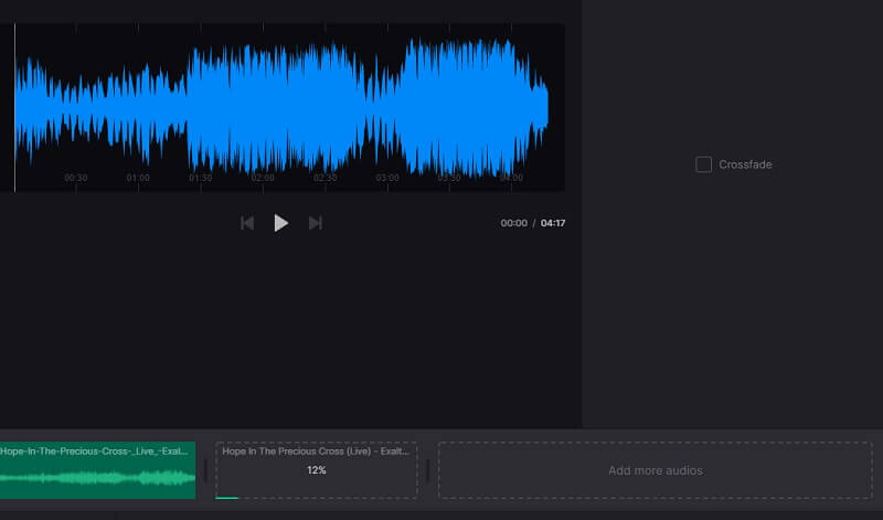 Clideo Audio Joiner オーディオミキサー
