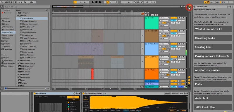 Live11 インターフェース Audio Trimmer