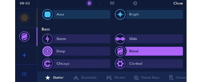 Medly iPhone インターフェース オーディオトリマー