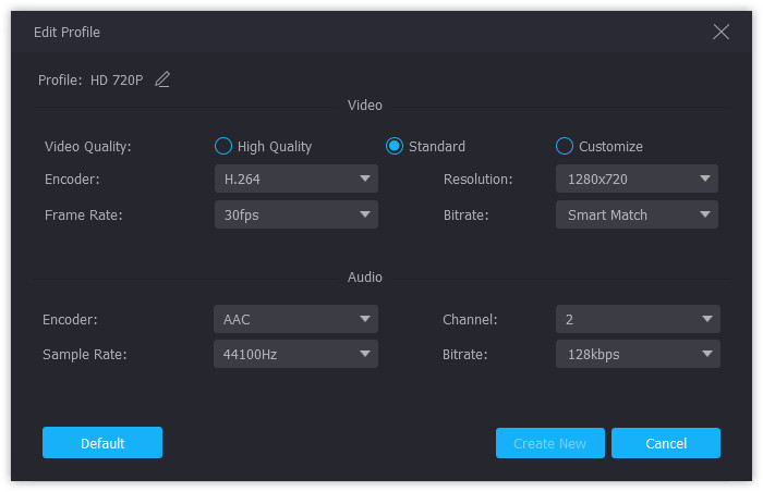 カスタムプロファイル