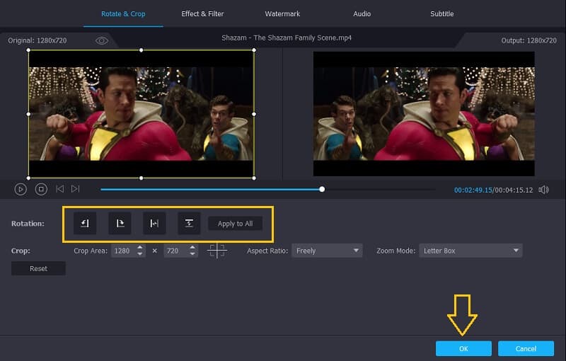 Vidmore VC 動画を反転する方法 動画を反転