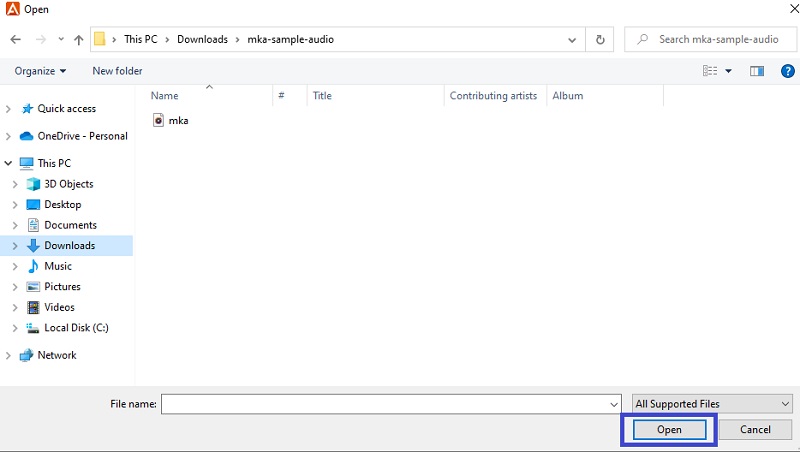 Freemake Audio Converter ファイル追加
