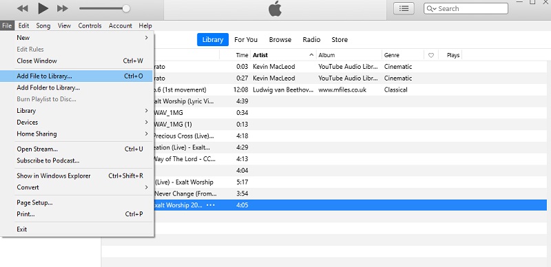iTunes 曲をiTunesにアップロード