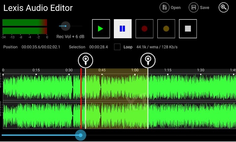 Lexis Audio Editor モバイルアプリ
