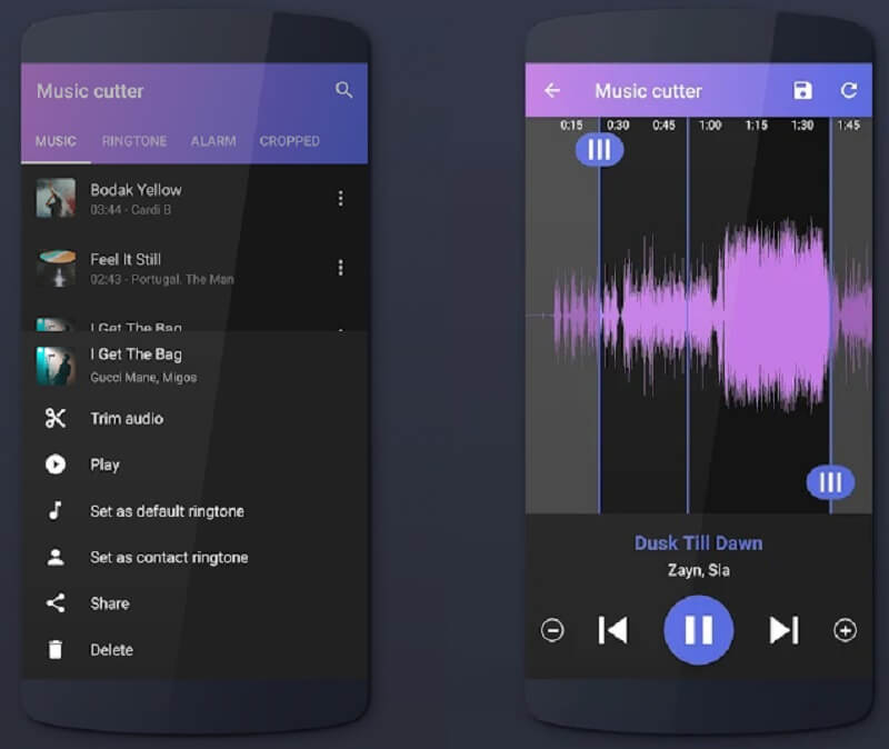 Music Cutter インターフェース