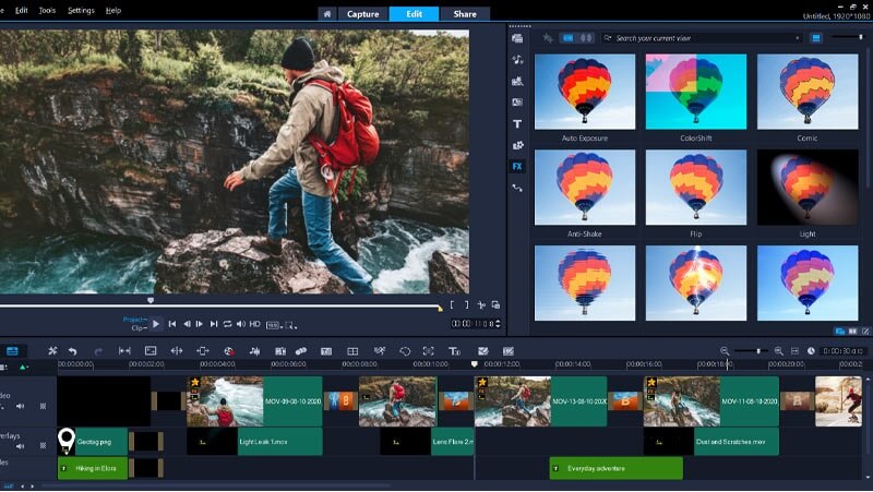 VideoStudio インターフェース