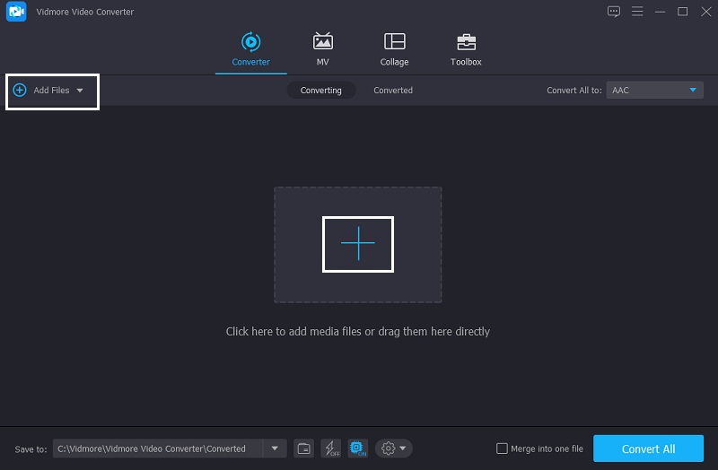 Vidmore AIFF ファイルを追加
