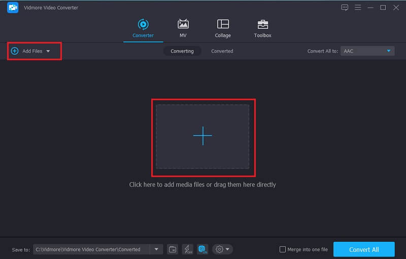 Vidmore ファイル追加