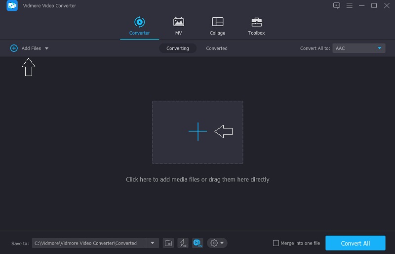 Vidmore ファイルを追加