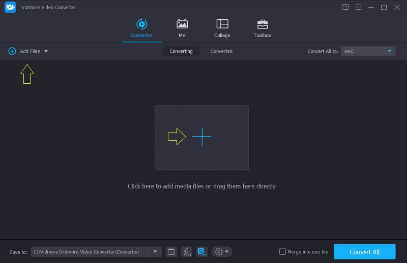 Vidmore ファイル追加画面