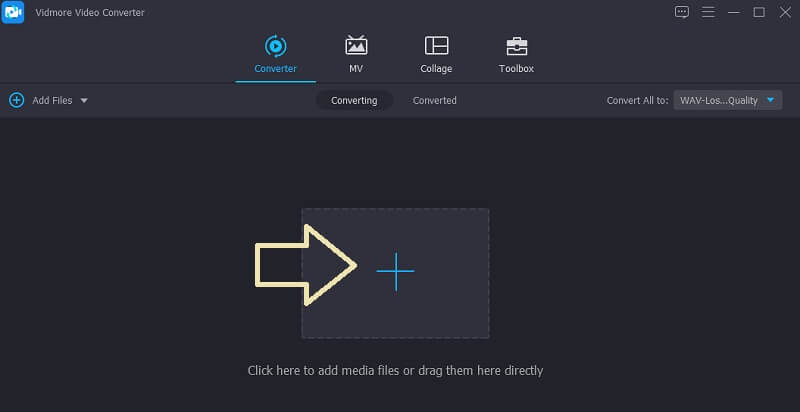 Vidmore Ac M4A ファイル追加画面