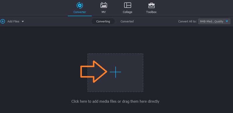 Vidmore VC M4Bファイルを追加
