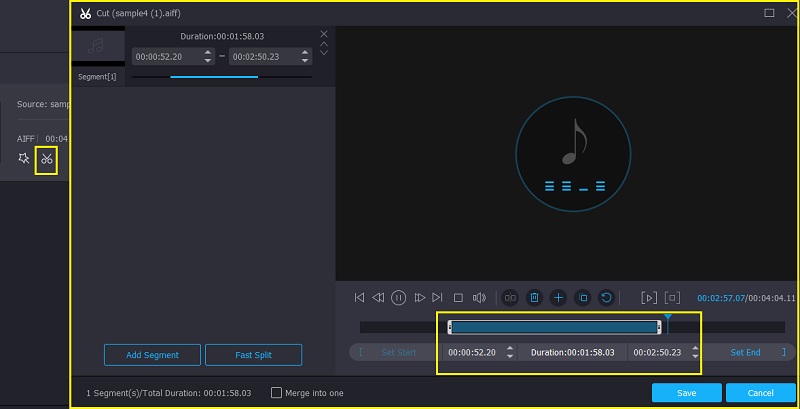 Vidmore VC AIFFファイル編集