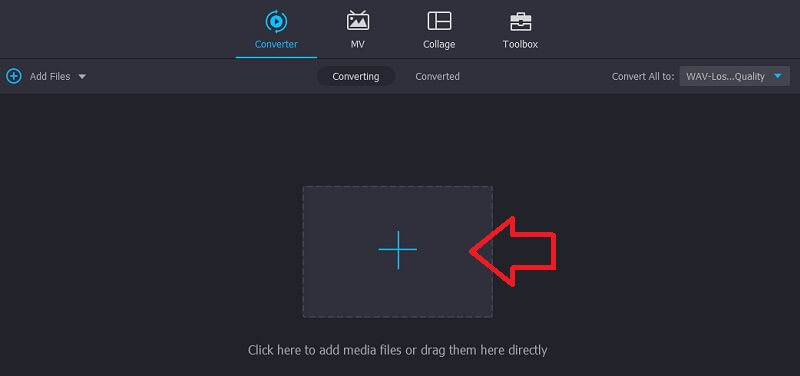 Vidmore VC ボイスメモをアップロード