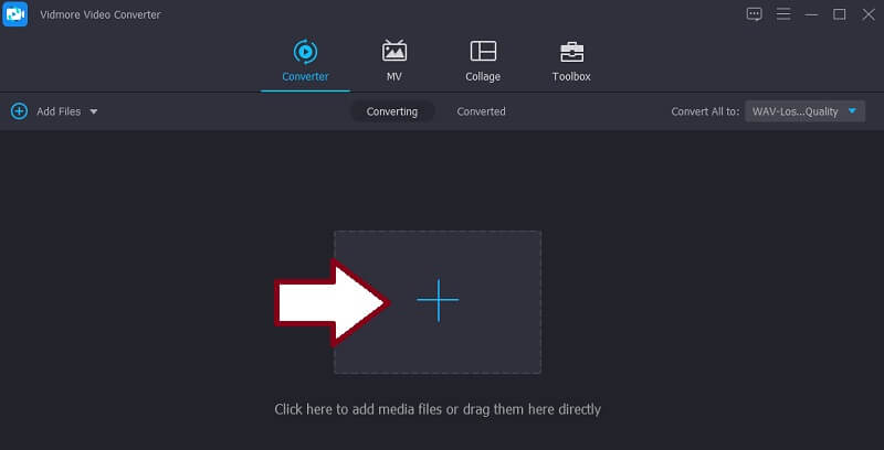 Vidmore VC WMA ファイルをアップロード