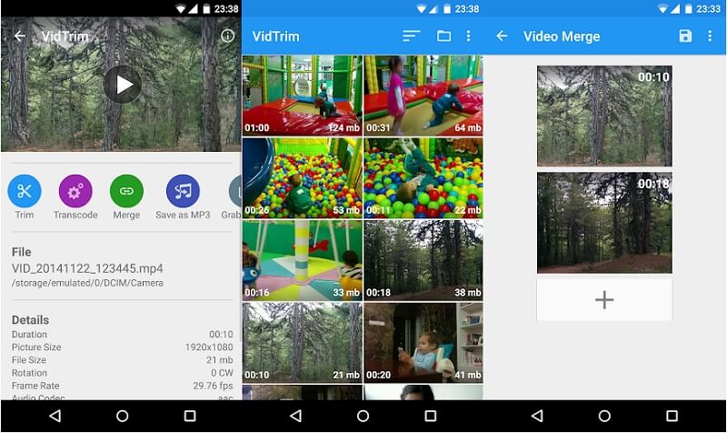 Vidtrim インターフェース