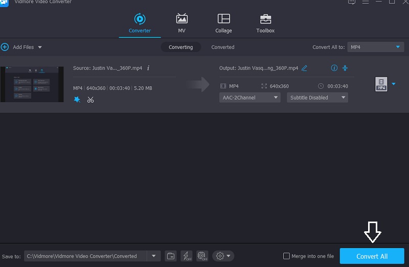 MP4ファイルを変換 Vidmore