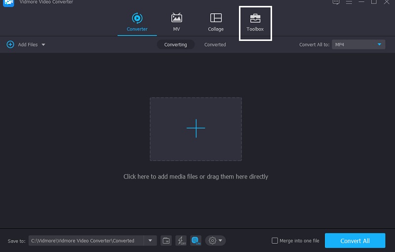 ツールボックスへ移動 Vidmore