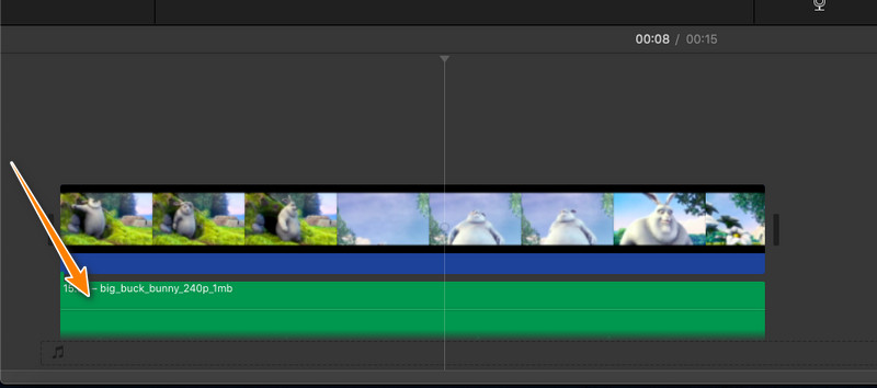 iMovie 音声を削除