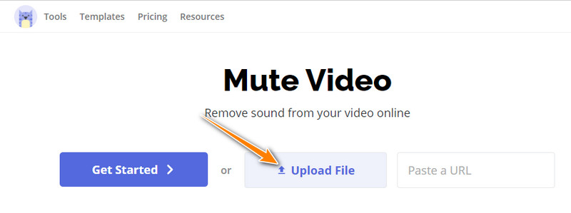 Kapwing ファイルをアップロード