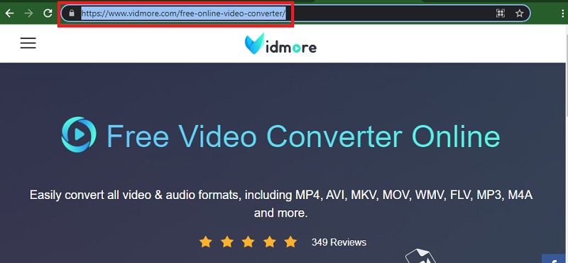 Vidmore Free Webサイトへアクセス