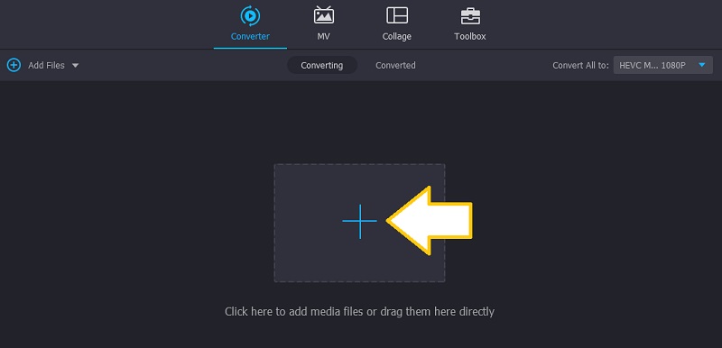 Vidmore 音声ファイルをアップロード