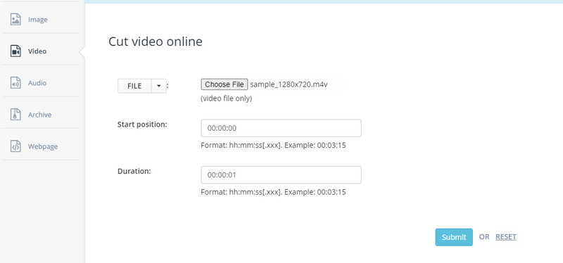 Aconvert Com M4Vトリム