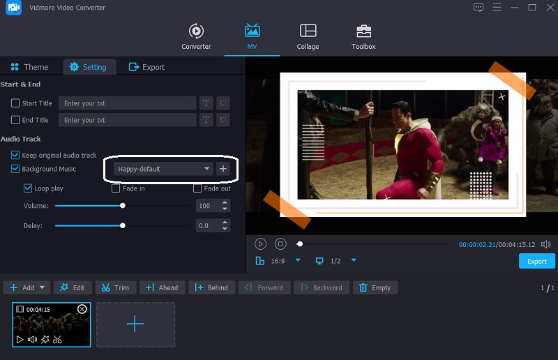 MKVに音声を追加 Vidmore