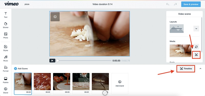 Vimeo 動画を追加