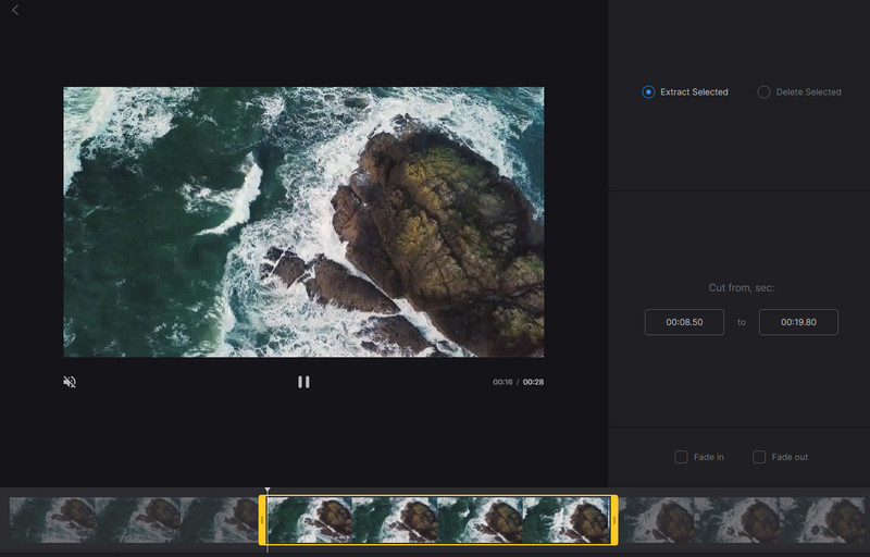 Clideoのカット画面