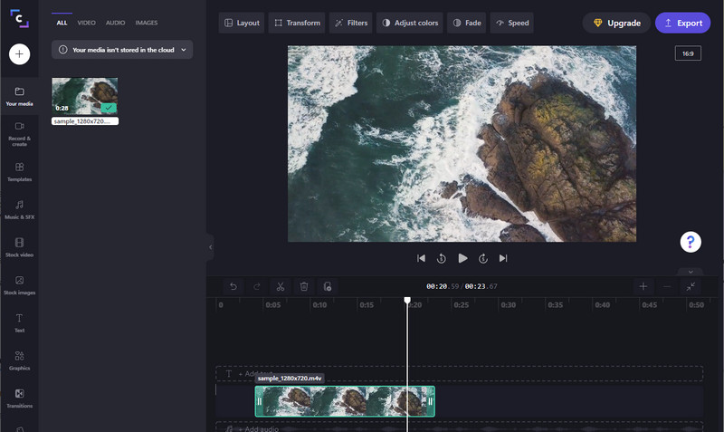 ClipChamp で動画をカット