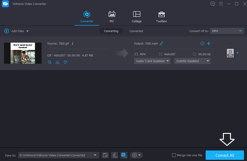 GIFをMP4に変換 Vidmore