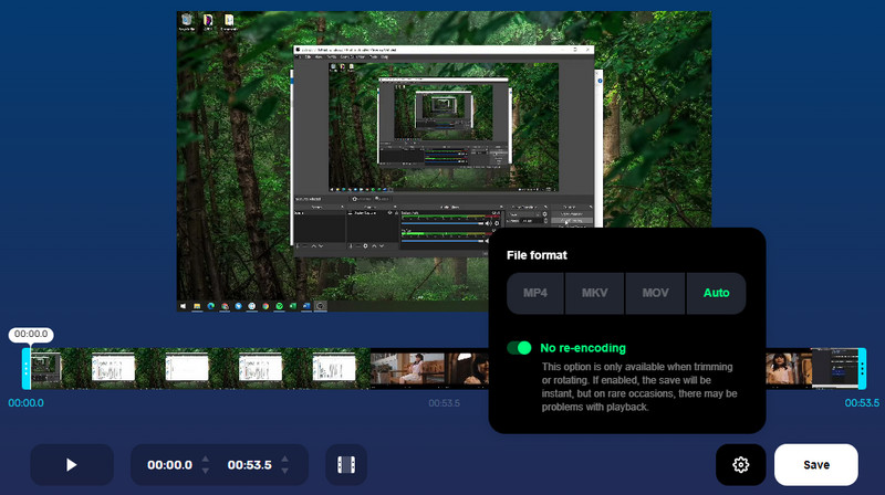 オンラインビデオカッター MKVトリミング