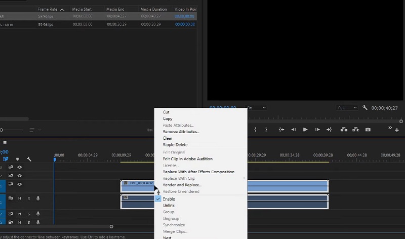 Premiere Pro 音声分離