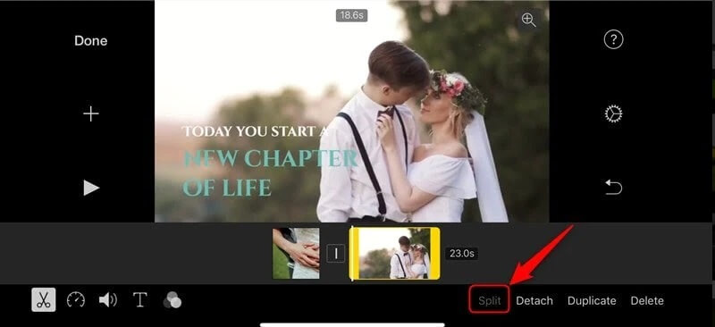 iMovie で動画を分割する方法