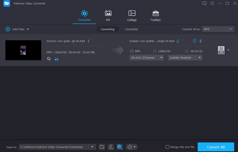 Start Converting Video Vidmore（Vidmoreで動画変換を開始）