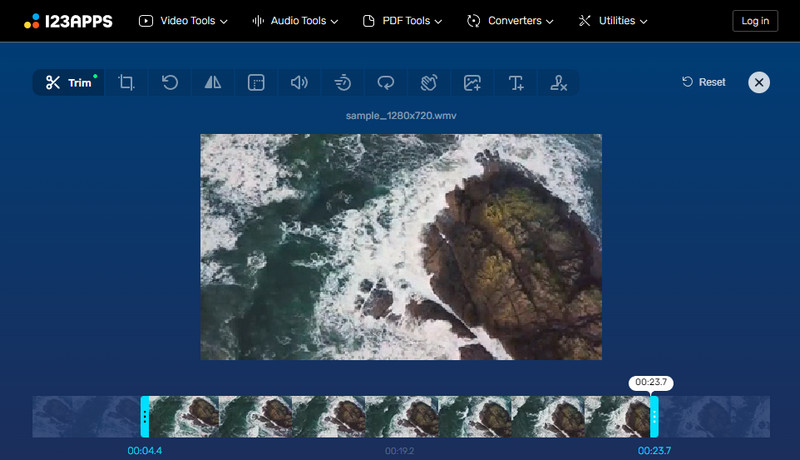 ビデオカッターのインターフェース