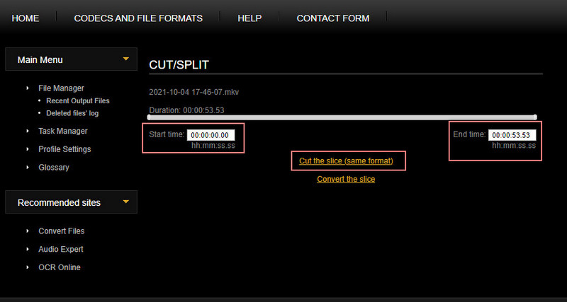 ビデオツールボックス 再エンコードなしでトリミング