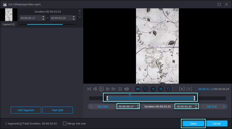 Vidmore 動画カット