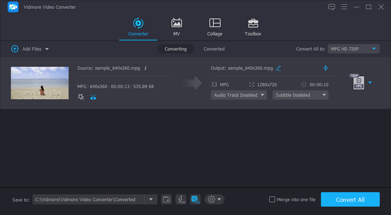 Vidmore 動画の仕上げ