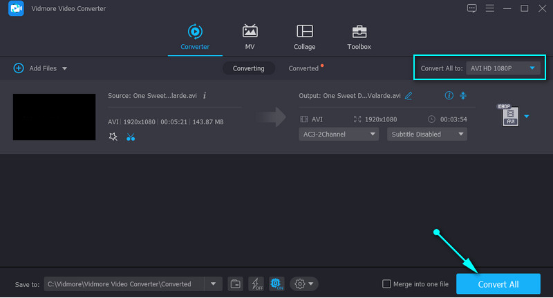 Vidmore トリミング保存