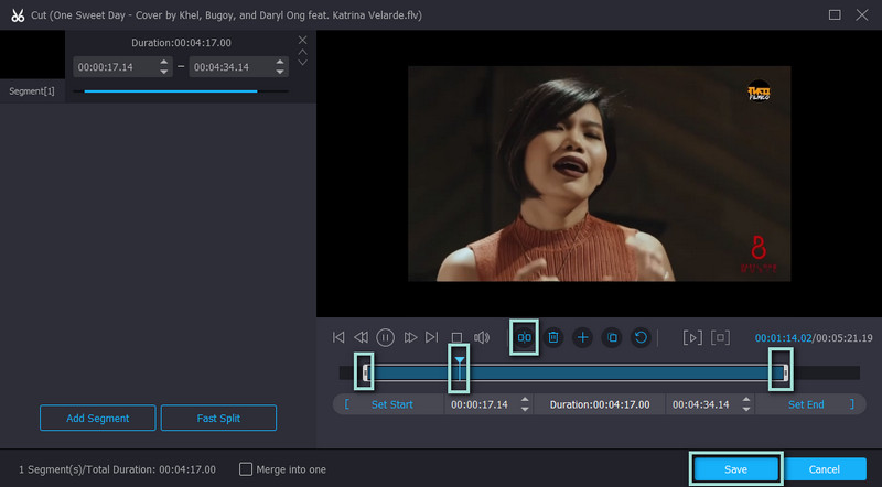 Vidmore FLVトリミング