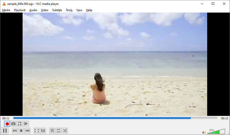 VLC で動画をトリミング
