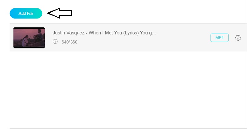 MP4 を追加 Vidmore オンライン
